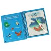 Vodná kniha s fixkou morské živočíchy modrá