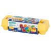 Puzzle klocki jajka 12 szt wytlaczanka Montessori liczby i kolory 90434(1)