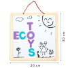 Detská 3v1 magnetická a kriedová tabuľa ECOTOYS