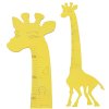 Miarka wzrostu drewniana zyrafa 125 cm zolta 169901