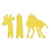 Miarka wzrostu drewniana zyrafa 125 cm zolta 169902