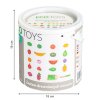 Drevené ovocie na krájanie, 20 ks – sada ECOTOYS