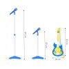 Detská elektrická gitara 3+ s mikrofónom, nastaviteľným statívom a MP3 vstupom
