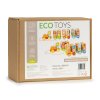 Drevený vlak veľké vzdelávacie bloky abeceda ECOTOYS
