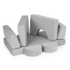 Detské modulové kreslo ECOTOYS 8 dielov – sivé