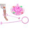 Hula hop na noge skakanka pilka swiecaca LED rozowa 100284(1)