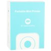 Drukarka mini termiczna do zdjec etykiet kabel USB kwadratowa niebieska 141624