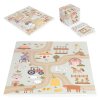 Penová protišmyková puzzle podložka EVA pre deti – farma, 21 dielov, 90,5×90,5 cm