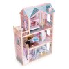 ECOTOYS: Drevený domček pre bábiky 3 poschodia, 11 dielov