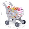 Nákupný vozík do kuchyne supermarketu 18 doplnkov sivá