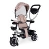 Trojkolka 2v1 otočné sedadlo a skladacia strieška - béžová ECOTOYS
