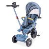 ECOTOYS trojkolka 2v1 modrá, otočné sedadlo 360°