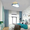 Lampa LED sufitowa plafon do pokoju dzieciecego sciemniana LUMELA pilot chmurka niebieska 171453