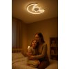 Lampa LED sufitowa plafon do pokoju dzieciecego sciemniana LUMELA pilot ksiezyc biala 171002