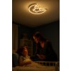 Lampa LED sufitowa plafon do pokoju dzieciecego sciemniana LUMELA pilot ksiezyc biala 171005