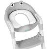 ECOTOYS nástavec na toaletu so schodíkmi, sivý