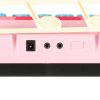 Keyboard dla dzieci pianinko interaktywne organki 37 klawiszy mikrofon statyw rozowe 173076