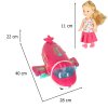 Samolot dla lalek pasazerski 2w1 rozkladany akcesoria rozowy 173329