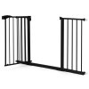 Bezpečnostná bránka ECOTOYS 74–132 cm čierna
