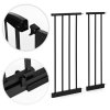 Bezpečnostná bránka na dvere a schody 74-132 cm čierna