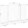Bezpečnostná bránka ECOTOYS 74-132 cm biela oceľová