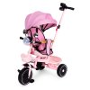 Detská trojkolka ECOTOYS s otočným sedadlom 360°, ružová