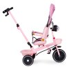 Detská trojkolka ECOTOYS s otočným sedadlom 360°, ružová