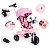 Detská trojkolka ECOTOYS s otočným sedadlom 360°, ružová