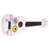 Detské drevené ukulele ECOTOYS, 4 nylonové struny
