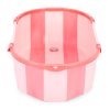Skladacia detská vaňa ECOTOYS s termokorkom, ružová