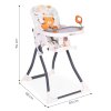 Skladacie jedálenské kresielko ECOTOYS s hračkami (6–36 m)