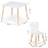 Detský set stolík + 2 stoličky ECOTOYS biely