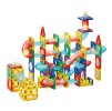 Magnetické bloky guľôčková dráha LED stavebné bloky culodrome 105 prvkov