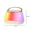 Zestaw do karaoke glosnik Bluetooth LED RGB 2 mikrofony USB 182240