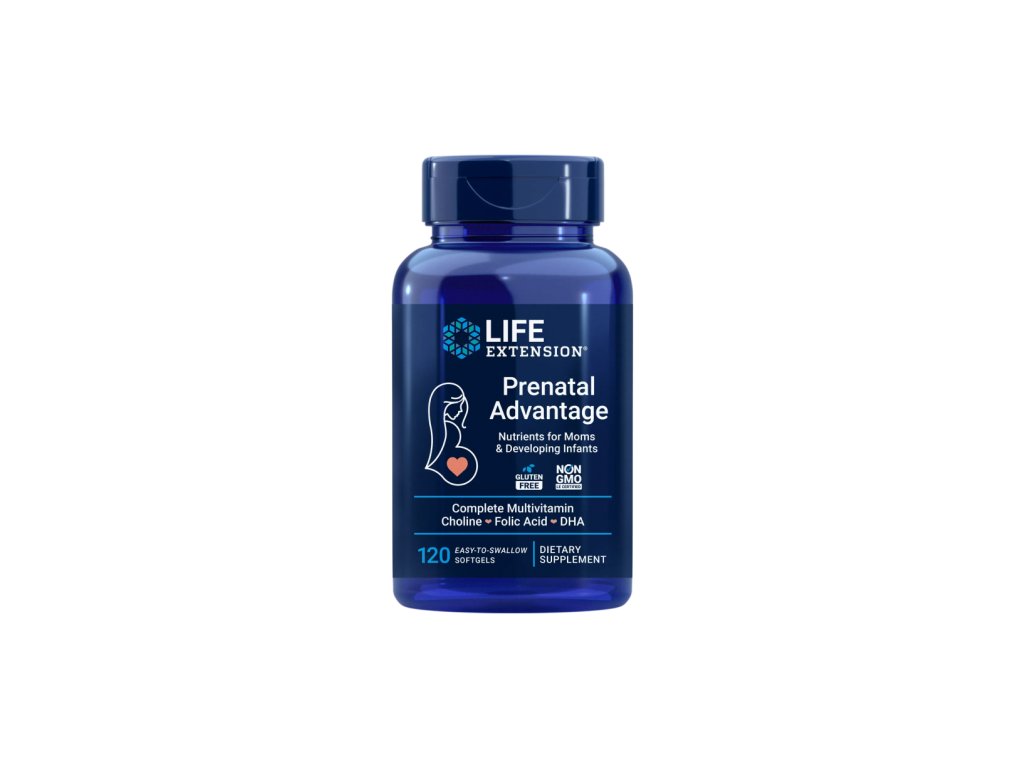Life Extension Prenatal Advantage, Zdraví matky a dítěte, 120 softgel kapslí