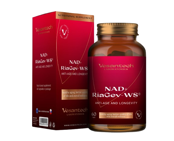 Doplněk stravy proti stárnutí Vesantech NAD+ RiaGev®-WS, 60 kapslí