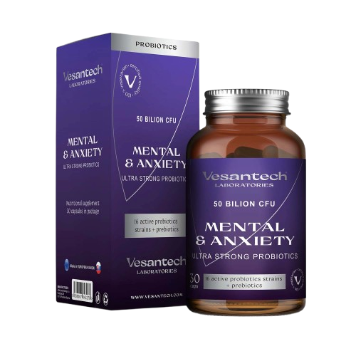 Vesantech Probiotika pro duševní pohodu Vesantech, 60 kapslí