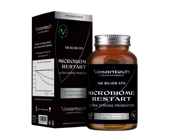 Vesantech Probiotika na obnovu střevního mikrobiomu Vesantech, 60 kapslí