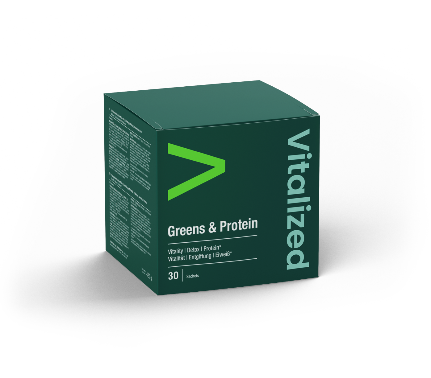 Vitalized Greens & Protein, Energie a detox, 30 sáčků
