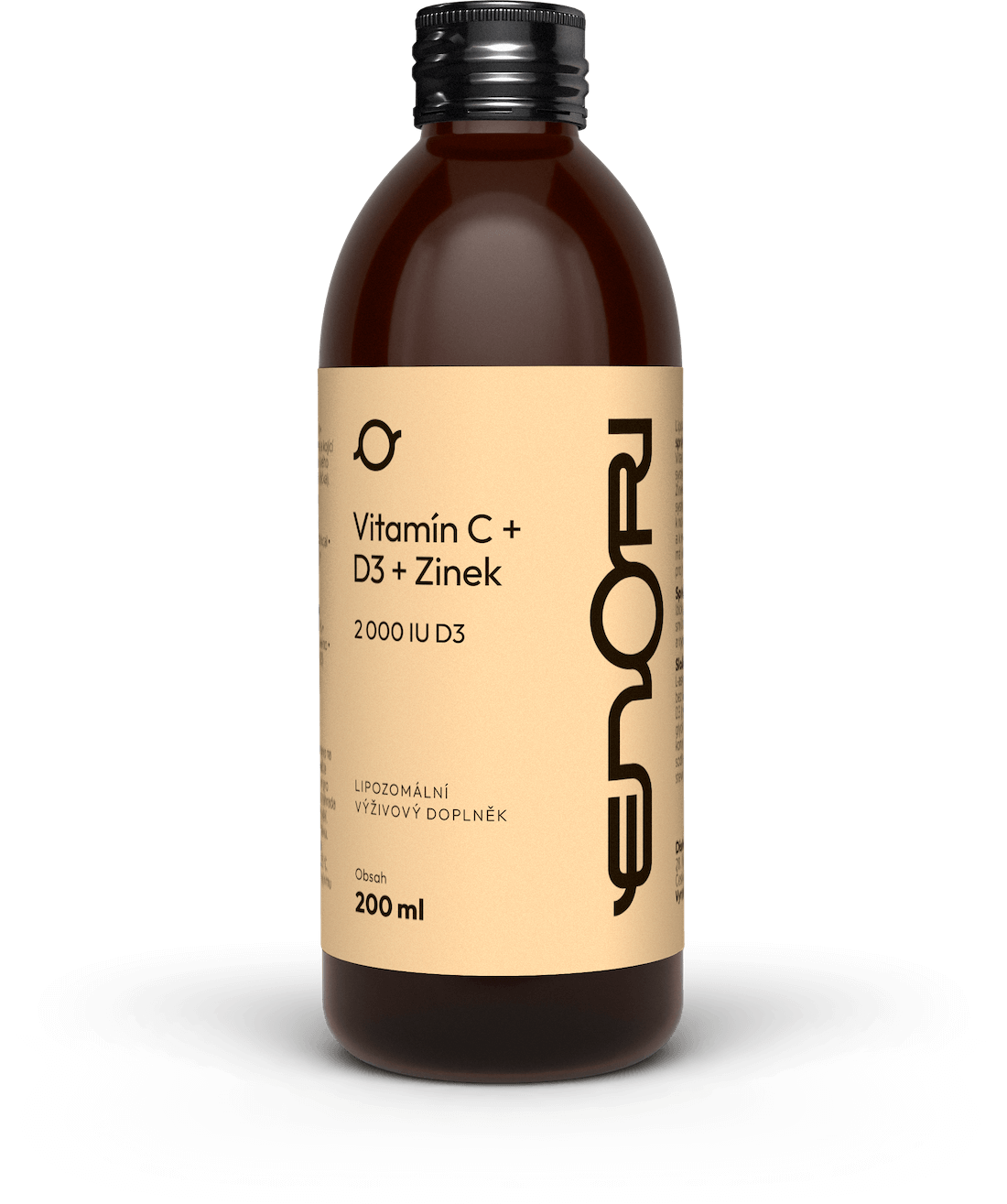 Enori lipozomální Vitamín C+D3+Zinek, 200 ml