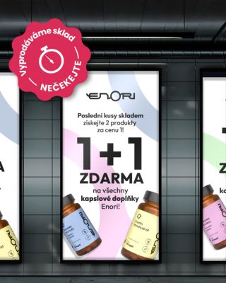 ⏳ Výprodej skladu Enori – 1+1 zdarma Vyprodáváme sklad kapslových doplňků Enori. Po omezenou dobu získáte 2 balení za cenu...