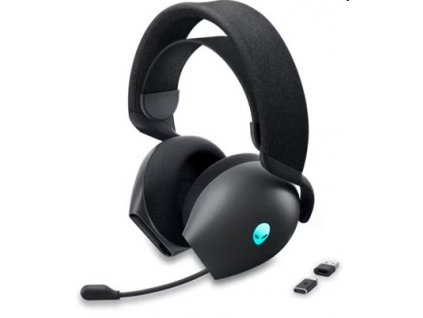 alienware dual mode wireless gaming headset aw720h dark side of the moon i144384