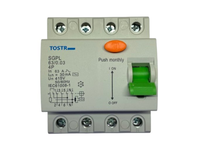 Proudový chránič Tostr SGPL 4P 63/0,03