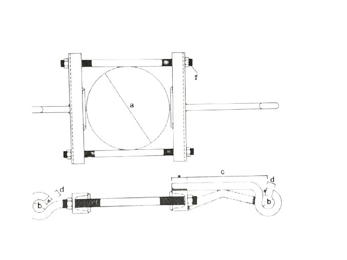 Souprava nosná s dvěma háky 1 prodloužená 5125