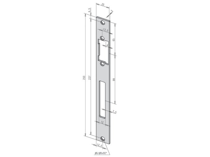 Čelní plech - 69135-01/nerez, PROFIX 2