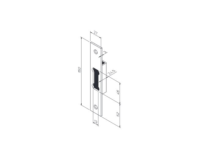 FAB 0036 protiplech pro hákový zámek ABLOY 4232