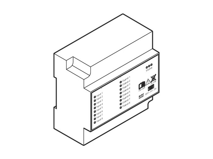 ePED Hi O IO interface for top hat rail 901 IO 20 00 Product image