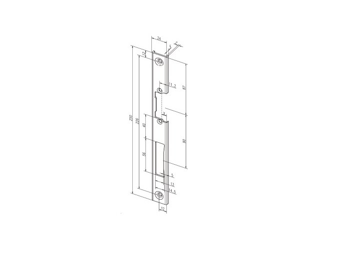 Čelní plech - 39135-05/nerez/P