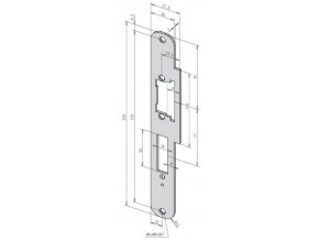 Čelní plech 53435-01/nerez, PROFIX 1