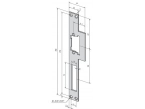 Čelní plech 52135-01/nerez, PROFIX 1